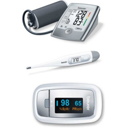 Beurer Medical Essential Kit (Blood Pressure Monitor.Thermometer. Pulse Oximeter) Health Care Appliance Combo