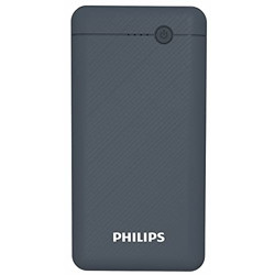 Philips DLP1710CV Fast Charging 10W Power Bank 10000mAh with Lithium Polymer Battery Blue (Dual USB Output Port, with Micro USB and Type c Input)
