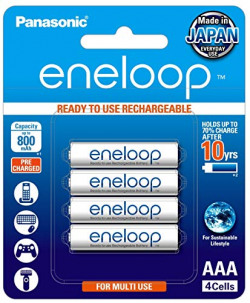 Panasonic eneloop AAA Rechargeable Battery, Pack of 4