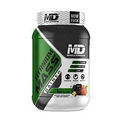 Muscle Dominator Sula-4 Series | Titanium Mass Gainer | Weight Gain | 54 g Protein | Post Workout | Enriched with BCAA's, Complex Carbohydrates, Vitamins & Minerals | CafÃ© Latte Flavor | 1 Kg (2.2 lb)