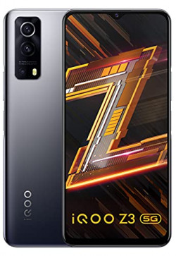 iQOO Z3 5G (Ace Black, 6GB RAM, 128GB Storage) | India's First SD 768G 5G Processor | 55W FlashCharge | Upto 9 Months No Cost EMI | 6 Months Free Screen Replacement