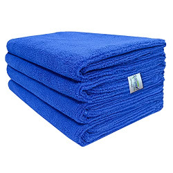 SOFTSPUN Cotton Cleaning Towels 340GSM (4Pcs, blue)