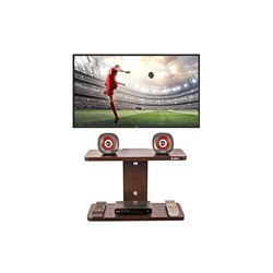 Anikaa Saffron TV Wall Unit/TV Entertainment Units/Wall Mounted TV Set Top Box Stand/DVD Wall Shelf/Display Unit Wenge Finish- Small (LxBxH- 51 x 26 x 19 cm)