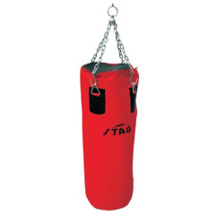 Stag Boxing Punching Bag, 60cm (Black/Red)