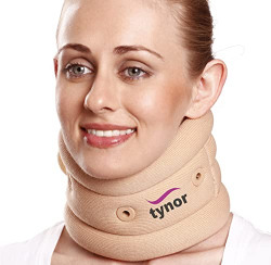 Tynor Cervical Collar Soft with Support, Beige, Medium, 1 Unit