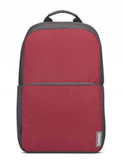 Lenovo 39.63cm (15.6 ) Executive Red Backpack; Made in India, Water-resistant; Travel, School, Office friendly; Vented & well-padded back panel with luggage strap; Padded adjustable shoulder straps