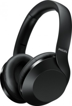 PHILIPS TAPH802BK/94 Wireless Bluetooth Headset(Black, On the Ear)