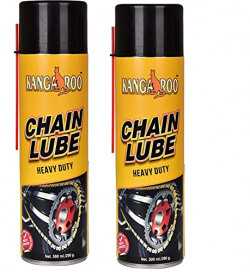 Kangaroo Chain Lubricant Spray (Pack of2) of 500ml each | Chain lube Grease| Multipurpose Spray, Rust Remover, Lubricant, Stain Remover, Degreaser, and Cleaning Agent