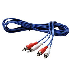 Astrum RC215 2 Male to 2 Male RCA 1.5m Audio Cable - Blue