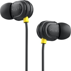 Mivi Rock Roll E5 With HD Sound Wired Headset(Black, In the Ear)