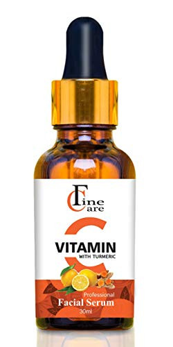 FINECARE Vitamin C Face Serum for Glowing Skin with Turmeric & Hyaluronic Acid for Radiant Skin | Skin Brightening Vit C Serum For Women & Men (vitamin c)