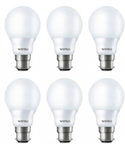 WIPRO 7 W Standard B22 LED Bulb(White, Pack of 6)