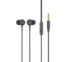 FLiX (Beetel Tone 130 Wired in Ear Earphones with Mic, 10Mm Powerful Driver for Hi-Fi Sound Experience & Deep Bass, Support Voice Assistant, Ergonomic Fit, 1.2Meter Cable (Black, Xep-E23)