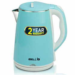 iBELL SEKB20L Premium 2.0 Litre Stainless Steel Electric Kettle,1500W Auto Cut-Off Feature, Blue