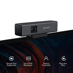 OnePlus Full HD Resolution TV Camera (only Compatible with OnePlus Q and U Series TVs) | Privacy Protection (Grey) (2021 Model)