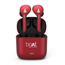 boAt Airdopes 431 Twin Wireless Ear-Buds with Mic(Red)