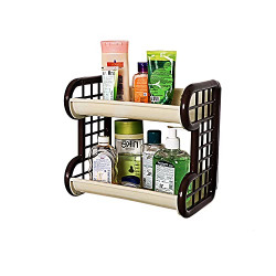 Cello Singapore Plastic Storage Shelf for Home & Office, Ivory Brown