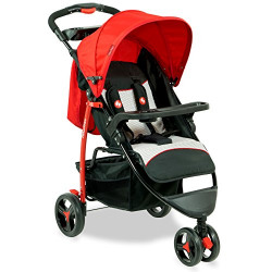 Fisher-Price Rover Steel Stroller Cum Pram for Baby(Red)