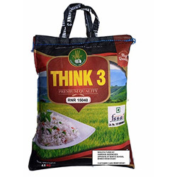 THINK3 Diabetic Control White Rice RNR 15048 with Low glycemic Index (4.5 KG)