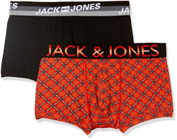 Jack & Jones Men's Cotton Trunks (Pack of 2) (5713728994425_12134967_X-Large_Red)