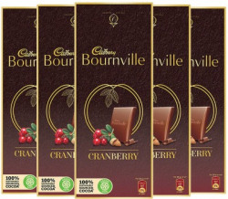 Cadbury Bournville Cranberry Dark Chocolate Bars(5 x 80 g)