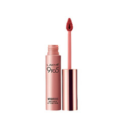 Lakme 9 To 5 Weightless Mousse Lip & Cheek Color, Matte lipstick & Blush, Lightweight, Long Lasting Lip & Cheek Tint For Dewy Look, Crimson Silk, 9 g