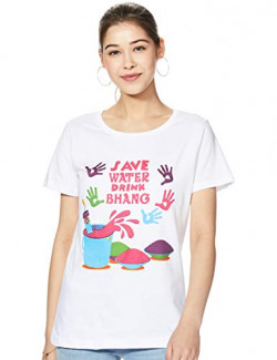 Cloth Theory Women's Animal Print Regular T-Shirt (CTHOW-001_White01 M)