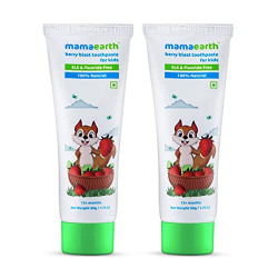 Mamaearth Berry Blast Plaque Removal Toothpaste Value Pack (50g X 2)