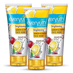 Everyuth Naturals Brightening Lemon & Cherry Face wash 50g buy 2 get 1 free