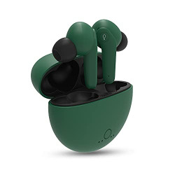 Pebble Arc TWS Earbuds with Bluetooth V5.0, Immersive Audio, Up to 15H Total Playback, Instant Voice Assistant, Easy Access Controls with Mic and Dual Tone Ergonomic Design (Green)