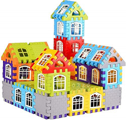 Ozzo Jumbo Size 72 Pieces House Building Blocks for Kids with Smooth Rounded Edges-071