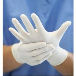 Seebuy Latex Medical Examination Disposable Hand Gloves, White, Medium, 50 Pairs