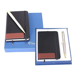 Frontline Professional Signature PW-210 BP NB18 Blue Ballpoint Pen Gift Set (Silver)