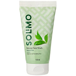 Amazon Brand - Solimo Green Tea Face Wash, 150ml