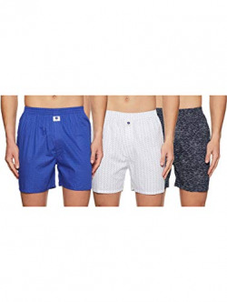 Amazon Brand - Symbol Men's Cotton Regular Checkered Boxer Shorts (Pack of 3) (SYMTRIBXPO3-34_Multicoloured13_S)