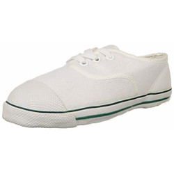 Bata Girl's Tennis White Uniform Dress Shoe (2391379), 11 Kids UK