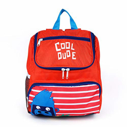 Gear Cool Dude Kids 13 Inch 10 Ltrs Camelia Orange School Backpack (KBPCOLDUDE053)
