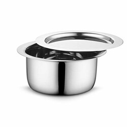 Profusion Stainless Steel Tope/patila/bhagona withstainless Steel lid- (Silver, 1 PC- Capacity- 5 Litre)