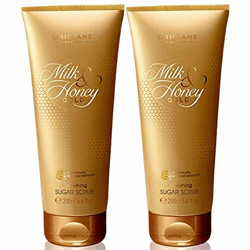 Oriflame Sweden Milk And Honey Gold Set Scrub, 200gms - pack of 2