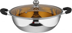 Butterfly Kadhai 24.3 cm diameter with Lid 2 L capacity(Stainless Steel)