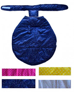 Best Dogista Winter Dog Coat Jacket with Heavy Fur Ultra Warm Wind & Water Proof in Polka dot Cloth Color May Very 10 inch Small