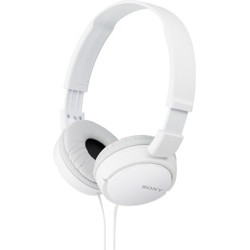SONY ZX110A Wired without Mic Headset(White, On the Ear)