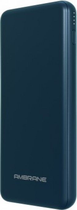 Ambrane 10000 mAh Power Bank (20 W, Power Delivery 2.0, Quick Charge 3.0)(Blue, Lithium Polymer)