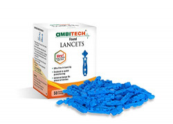 AmbiTech Round Lancet Needle - (50 Pieces) (Made in India)