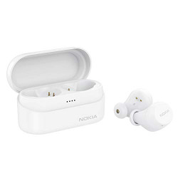 Nokia Power Earbuds Lite with up to 35 Hours of Play time, Waterproofing, Bluetooth 5.0, Crystal-Clear Sound, Nordic Design and eco-Packaging | Snow Colour