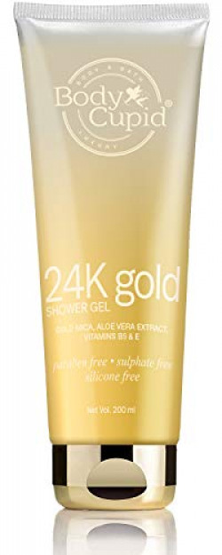 Body Cupid 24K Gold Shower Gel - No Sulphates and Parabens - 200 ml