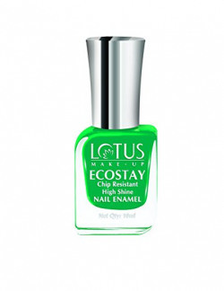 Lotus Makeup Ecostay Nail Enamel, Coral Green, 10ml