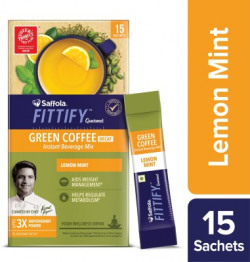 Saffola Fittify Gourmet Lemon Mint Instant Coffee(30 g, Green Coffee Flavoured)