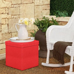 Story@home Living & Bedroom Stool(Red, DIY(Do-It-Yourself))