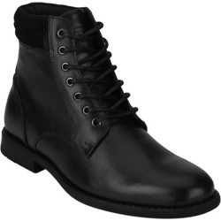 RED TAPE Leather Ankle Boots For Men(Black)